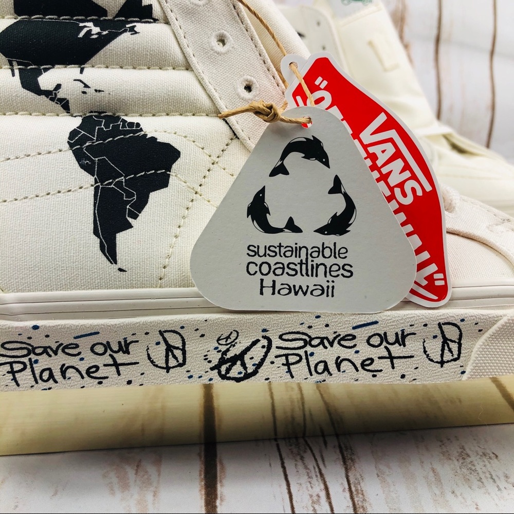 Save Our Planet x  VANS Sk8-Hi Reissue Sneakers - Picture 2 of 10